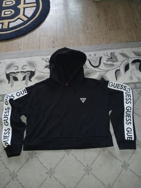 Guess Womens Cropped Hoodie Large Like New - BUY ONE ITEM CHOOSE ONE FREE
